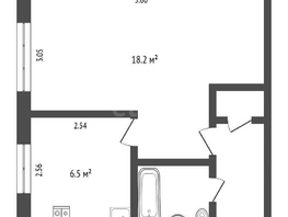 Продается 1-комнатная квартира Амурская 21-я ул, 31  м², 3200000 рублей
