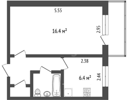 Продается 1-комнатная квартира Крутогорская ул, 30  м², 2090000 рублей