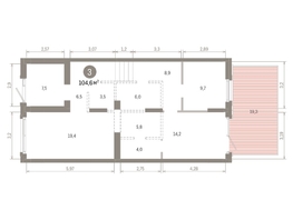 Продается 2-комнатная квартира ЖК Кварталы Драверта, дом 3, 104.61  м&sup2;, 16500000 рублей