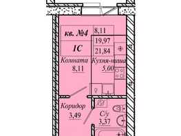 Продается Студия ЖК Семиреченская, дом 3, 21.84  м&sup2;, 3057600 рублей