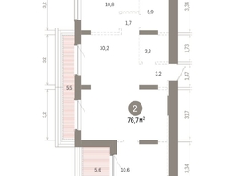Продается 1-комнатная квартира ЖК Кварталы Драверта, дом 6, 76.73  м&sup2;, 14680000 рублей
