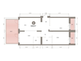 Продается 2-комнатная квартира ЖК Кварталы Драверта, дом 6, 104.25  м&sup2;, 15680000 рублей