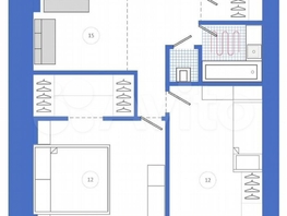 Продается 3-комнатная квартира Набережная Озера ул, 58 м², 9300000 рублей