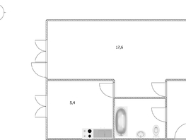 Продается 1-комнатная квартира Фрунзе пр-кт, 29.3  м², 3300000 рублей