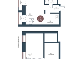 Продается Студия ЖК Белозерский, корпус 4, 58.2  м², 12313540 рублей