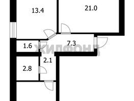 Продается 2-комнатная квартира Богдана Хмельницкого ул, 64.9  м&sup2;, 6420000 рублей