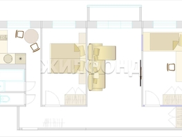 Продается 3-комнатная квартира Кулагина ул, 57  м&sup2;, 4430000 рублей